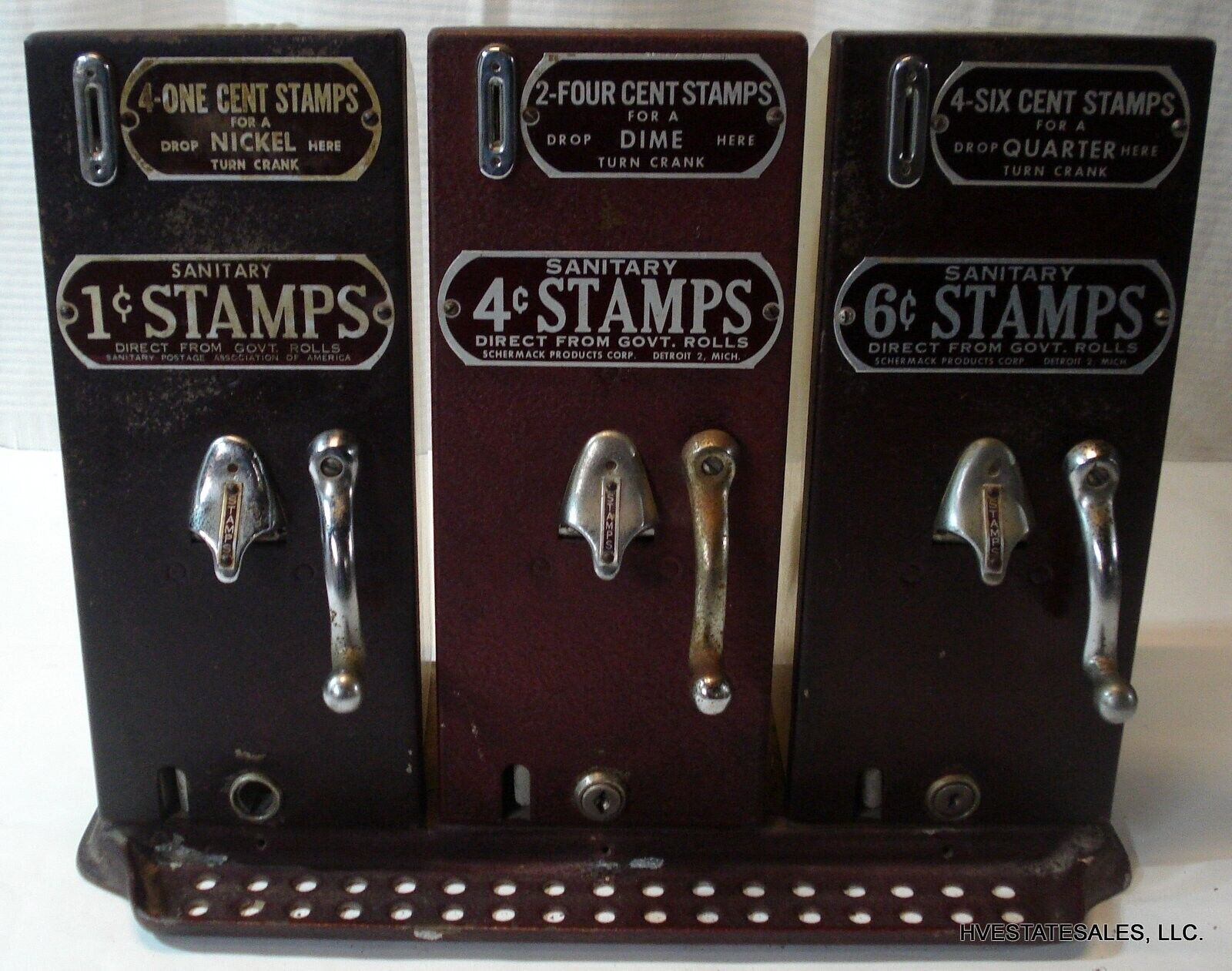 Vintage Schermack Stamp Machine - 1950's Counter Top Model