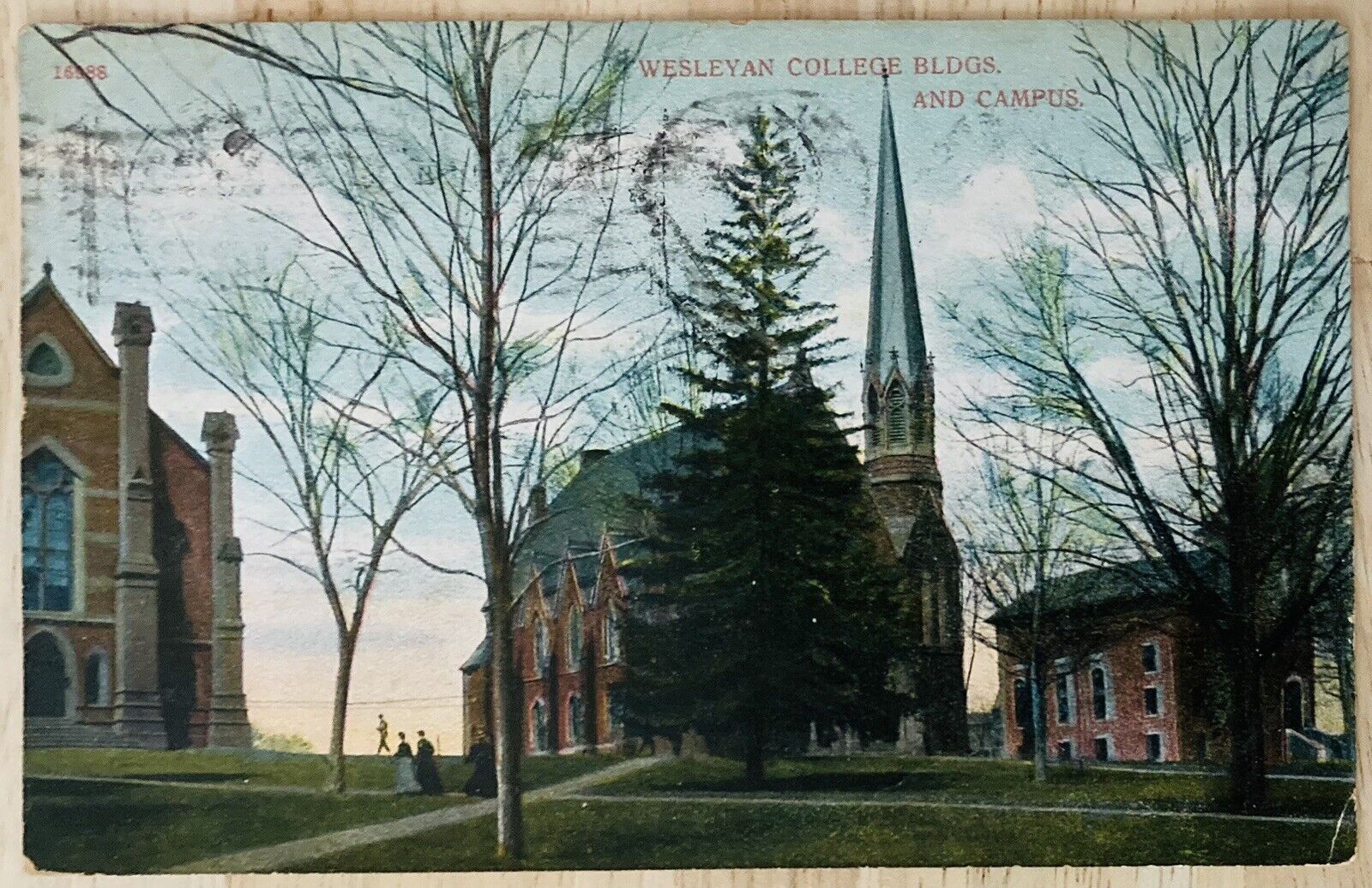 MIDDLETOWN, CONN. C.1908 PC. (A58)~VIEW OF WESLEYAN COLLEGE CAMPUS BUILDINGS