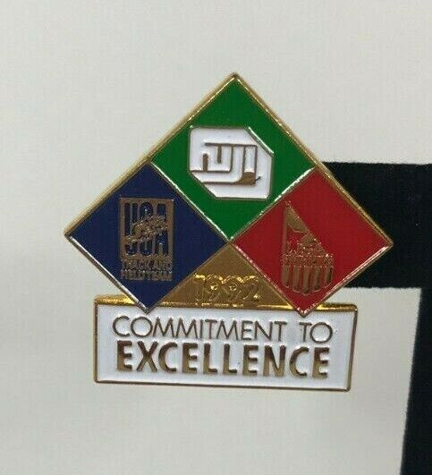 Vintage 1992 Barcelona Olympics Fuji Film USA Commitment To Excellence Lapel Pin