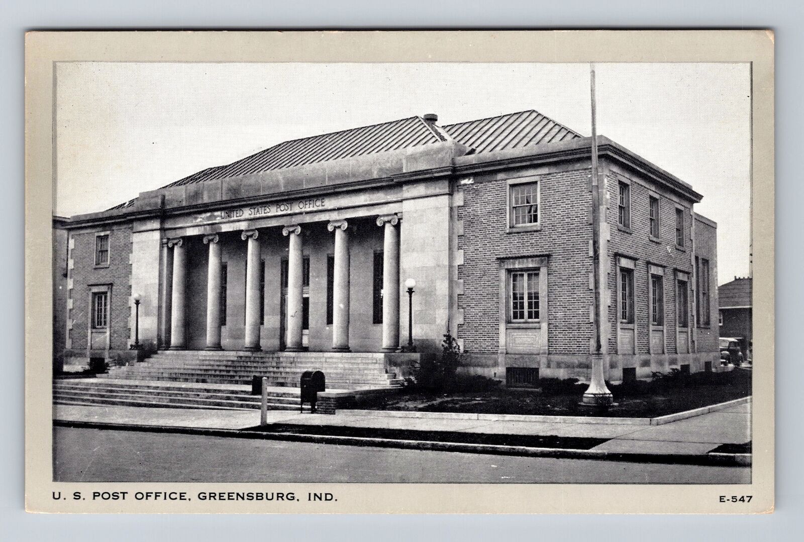 Greensburg IN-Indiana, US Post Office, Antique, Souvenir, Vintage Postcard