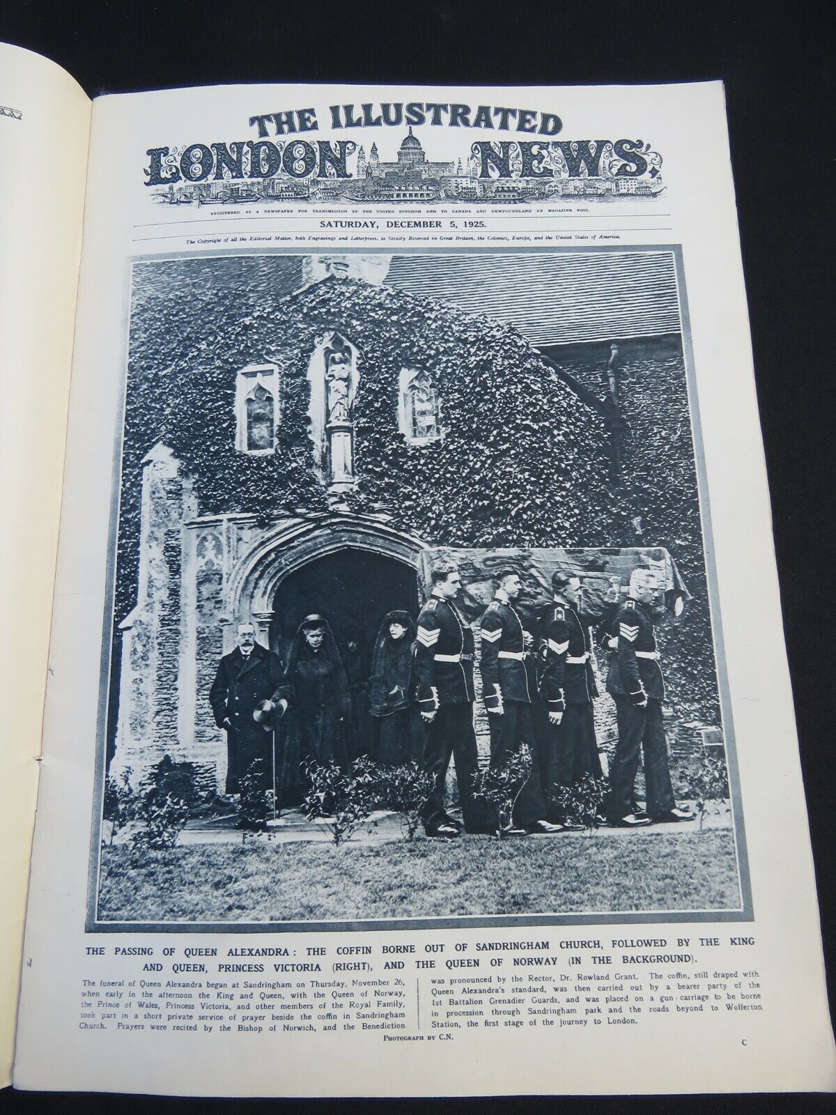 The Illustrated London News December 1922  Funeral of Queen Alexandria