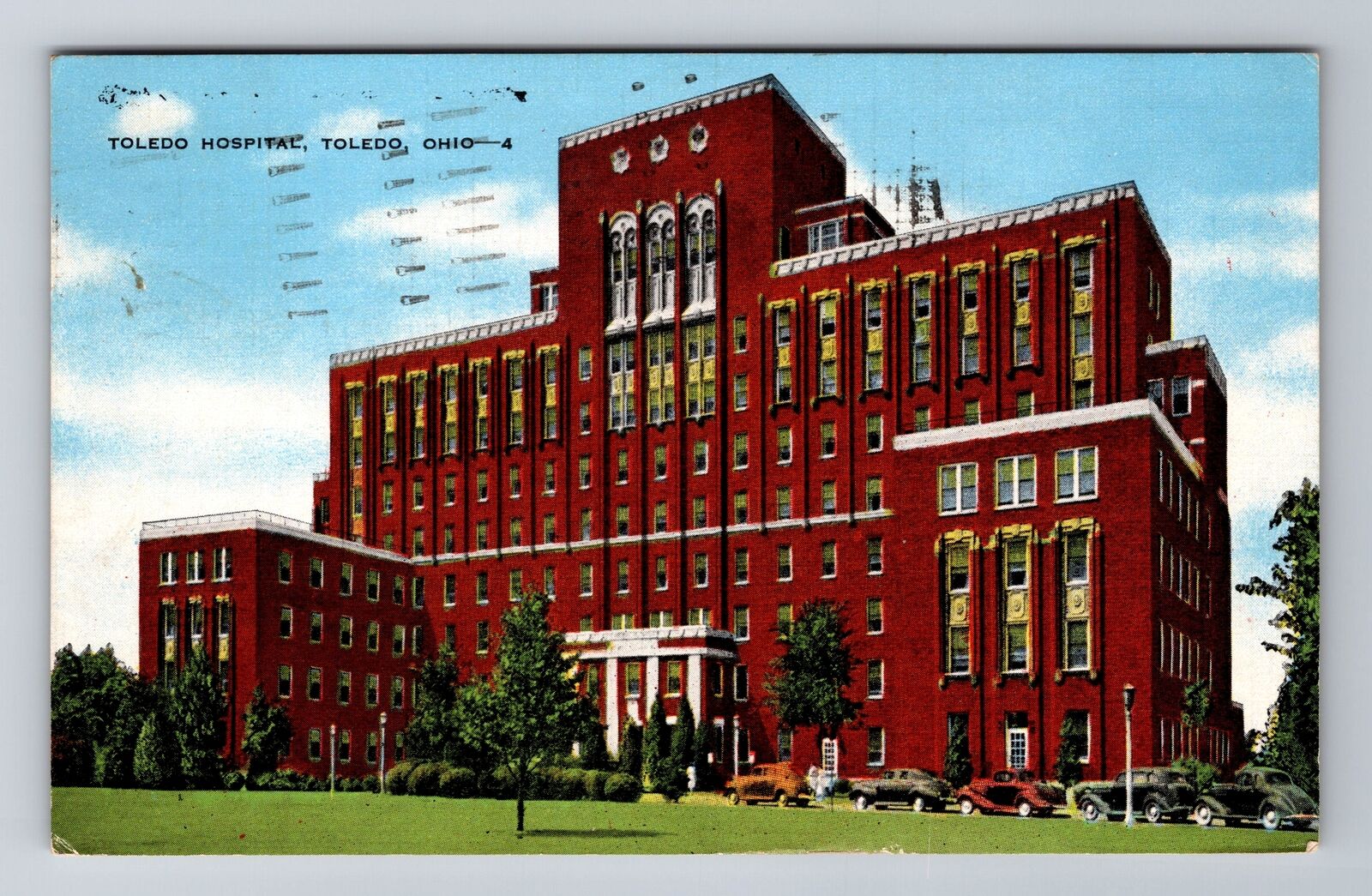 Toledo OH-Ohio, Toledo Hospital, Antique, Vintage c1949 Souvenir Postcard