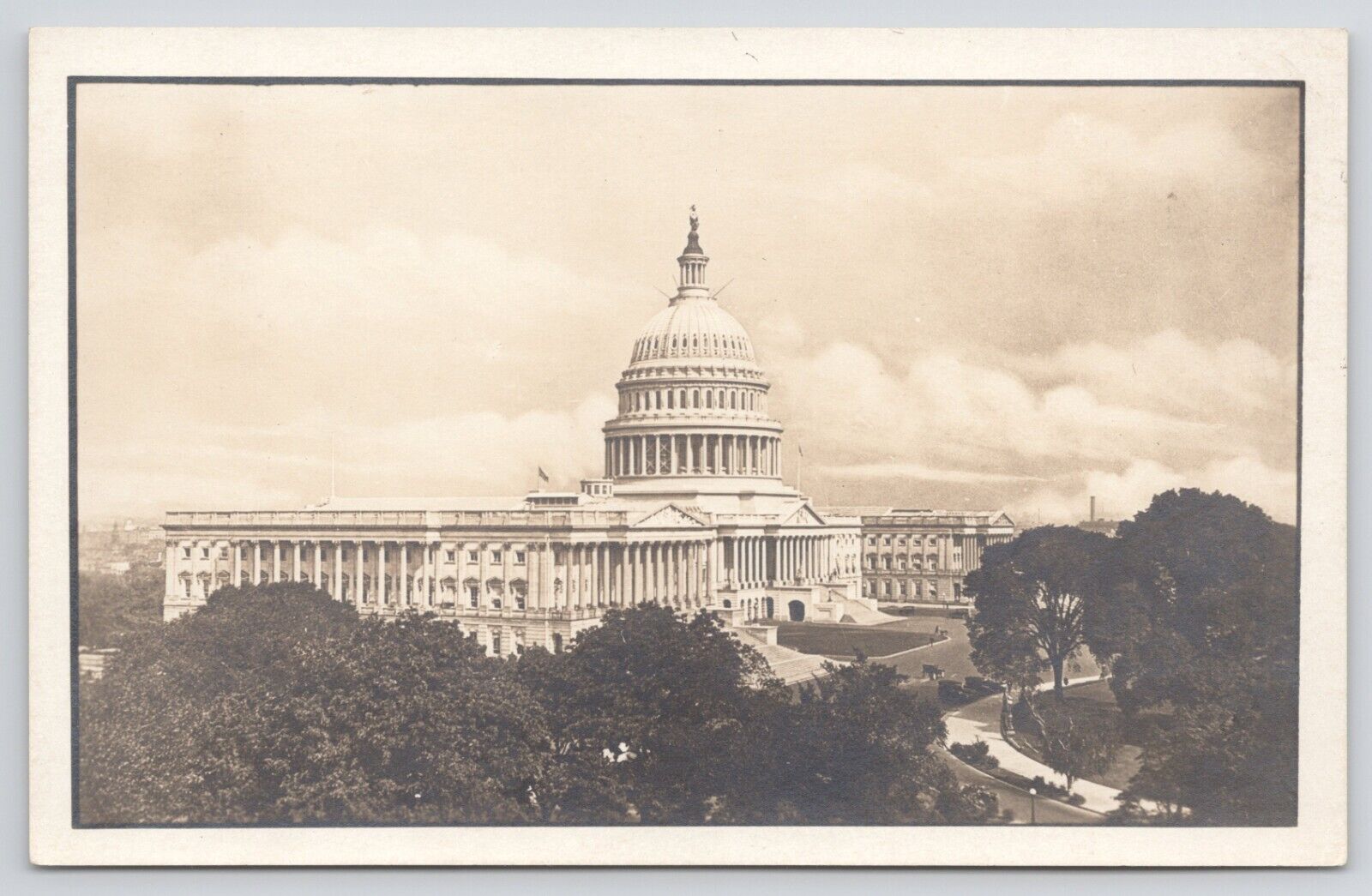 RPPC Washington DC Capitol Building c1920 Real Photo Postcard