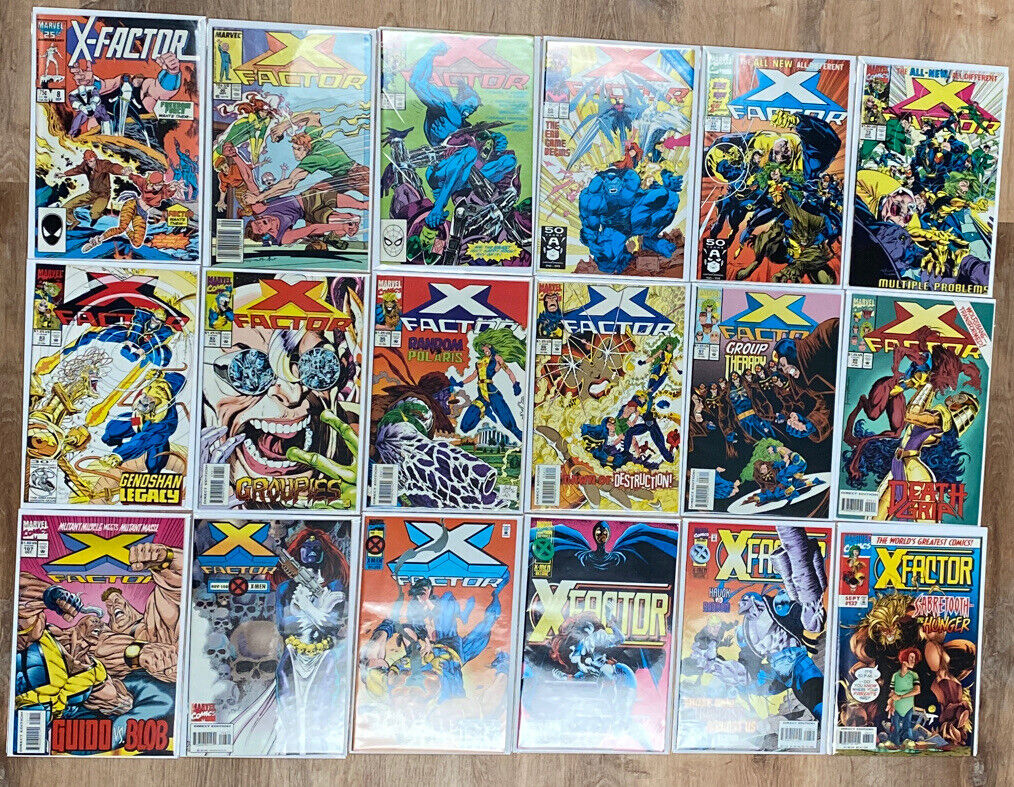 X-Factor Vol 1 - 18 Comic Lot - Most NM+ - INCLUDES TWO CARD INSERTS #8-137