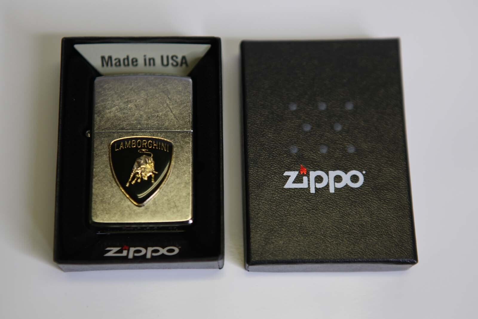 Classic Zippo Lamborghini Lighter NEW IN BOX OEM Zippo Gas Lighter