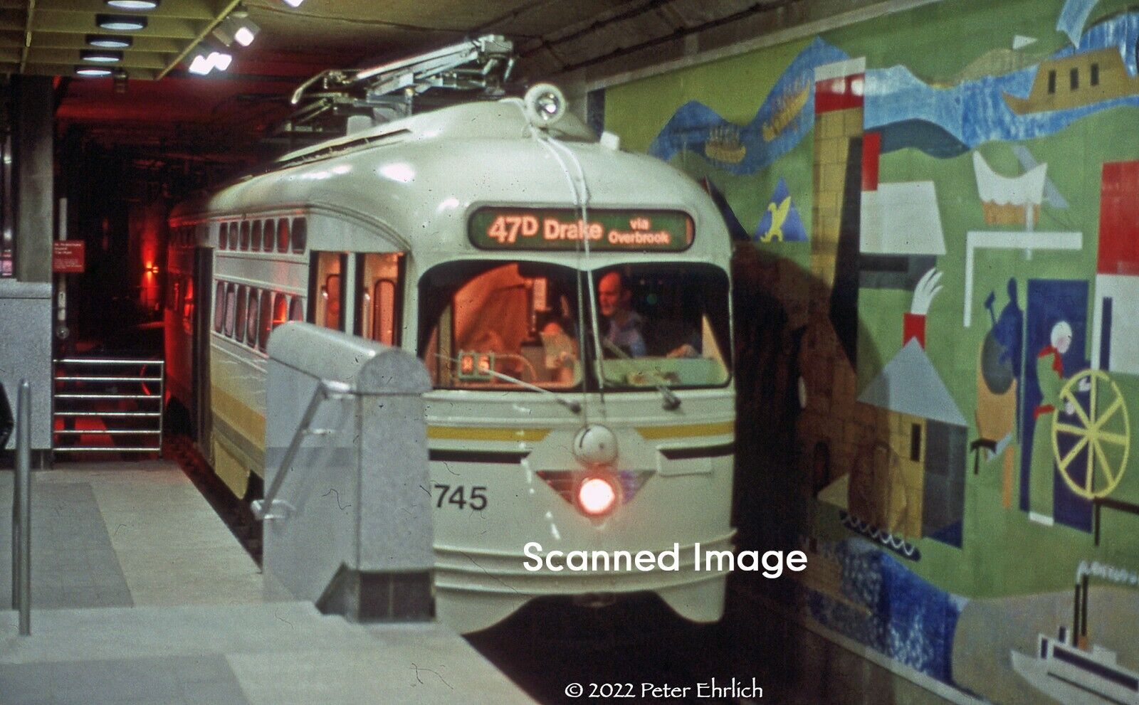 Original Photograph: Pittsburgh PCC 1745 at Gateway Station (5 x 7)