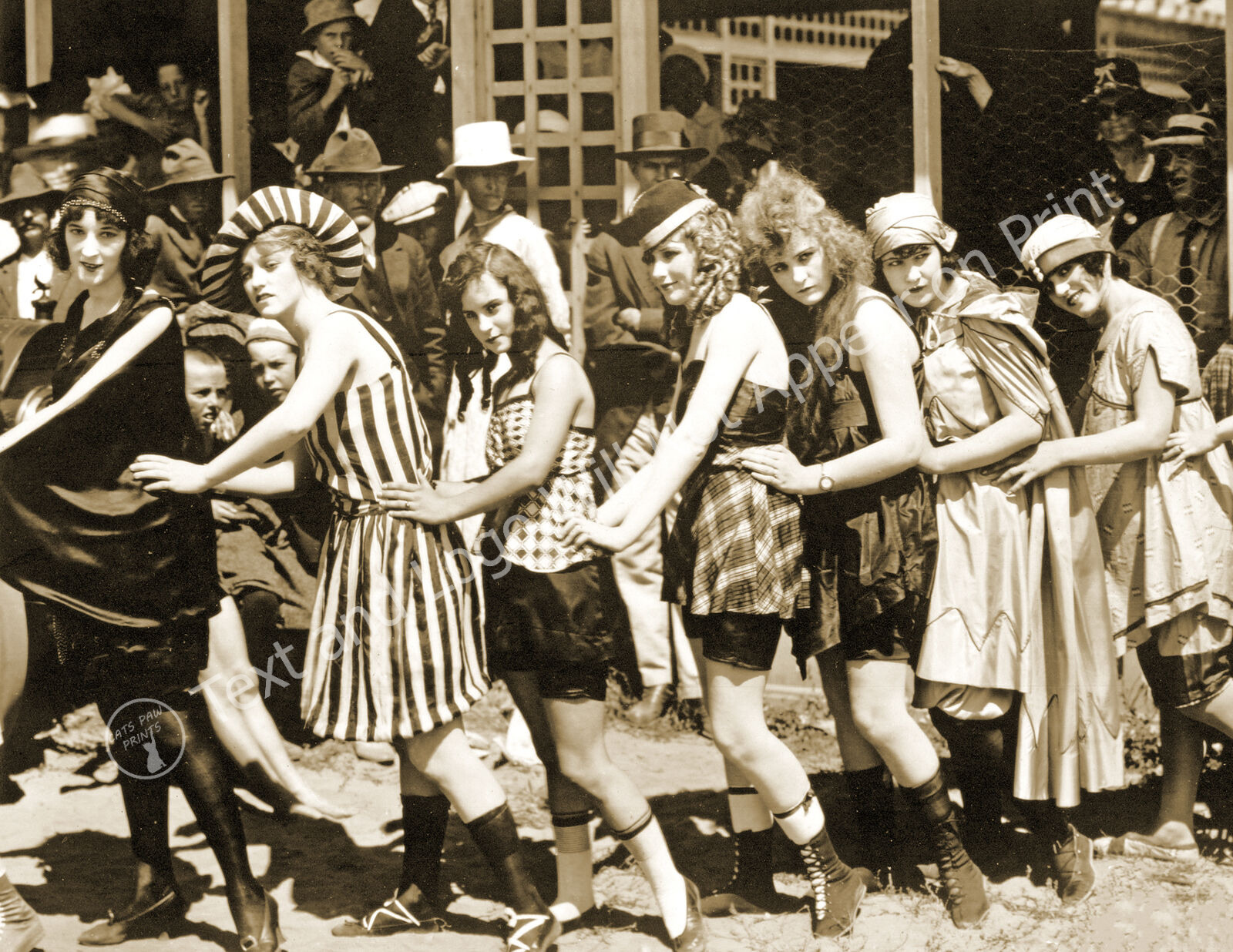 1918 Bathing Suit Fashion Parade, Seal Beach, CA #2 Old Photo 8.5\