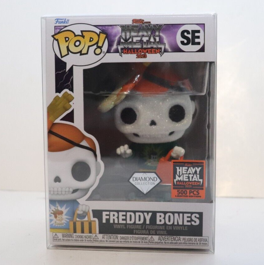 Funko Pop Halloween Heavy Metal Freddy Bones 2023 Glitter Sticker 500 Pcs