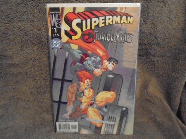RARE OOP Superman ThunderCats #1 COMIC BOOK wildstorm dc comics McGuinness cover