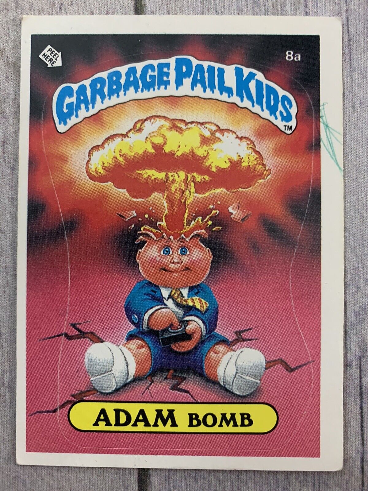 GPK Garbage Pail Kids OS 1st Series Adam Bomb Card 8a Checklist