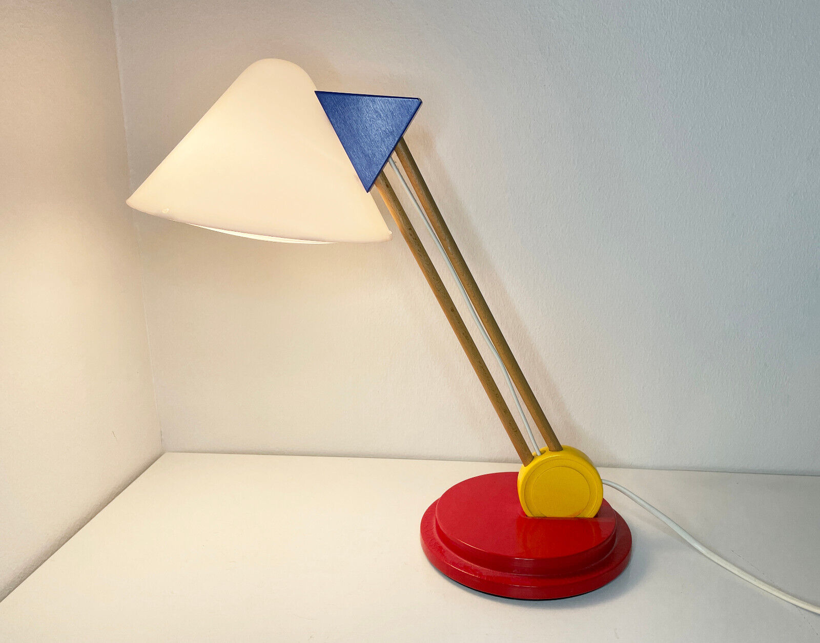 Ettore Sottsass, Memphis style desk lamp for IKEA, vintage scandinavian italian