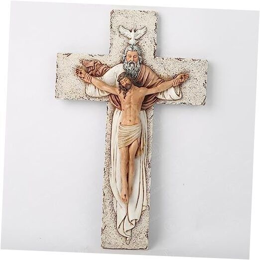 BC Catholic Holy Trinity Crucifix Wall Cross, Religious Gifts to Mon, 