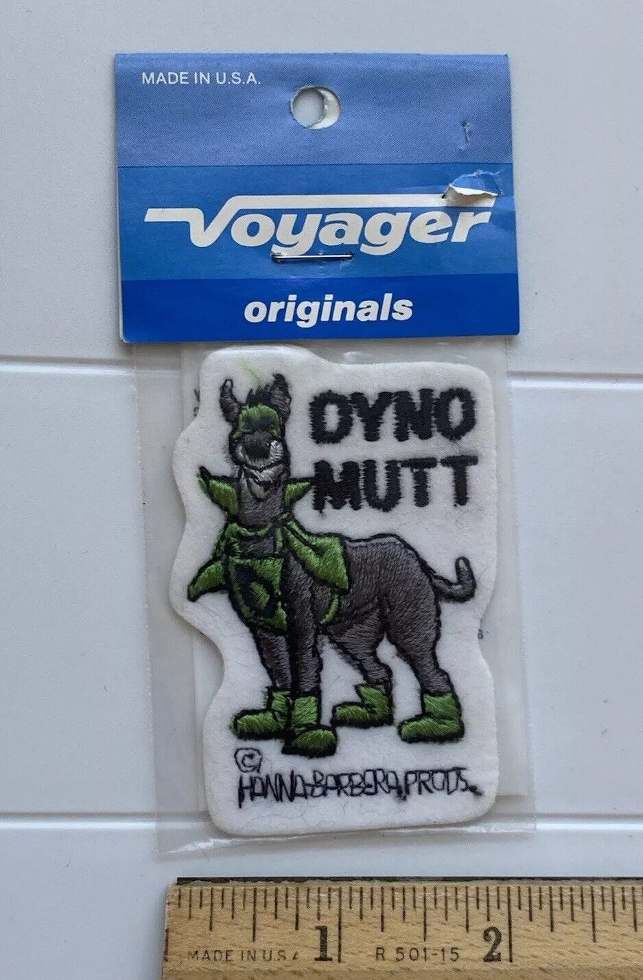 NIP Dynomutt Dog Wonder Hanna Barbera Dyno Mutt Souvenir Embroidered Patch Badge