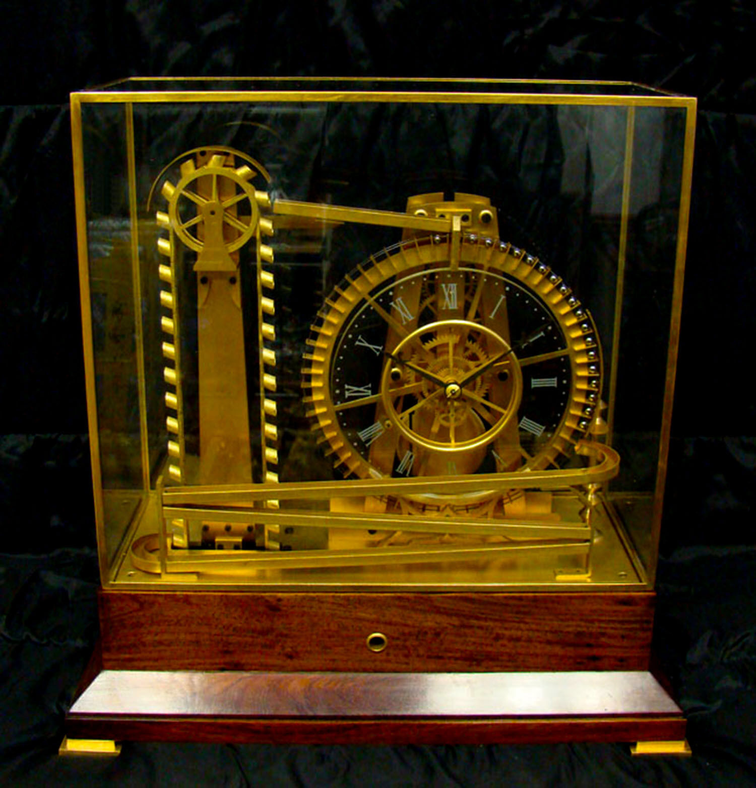 Rare Vintage French Style Mystery 8 Day Waterwheel Rolling Ball Industrial Clock