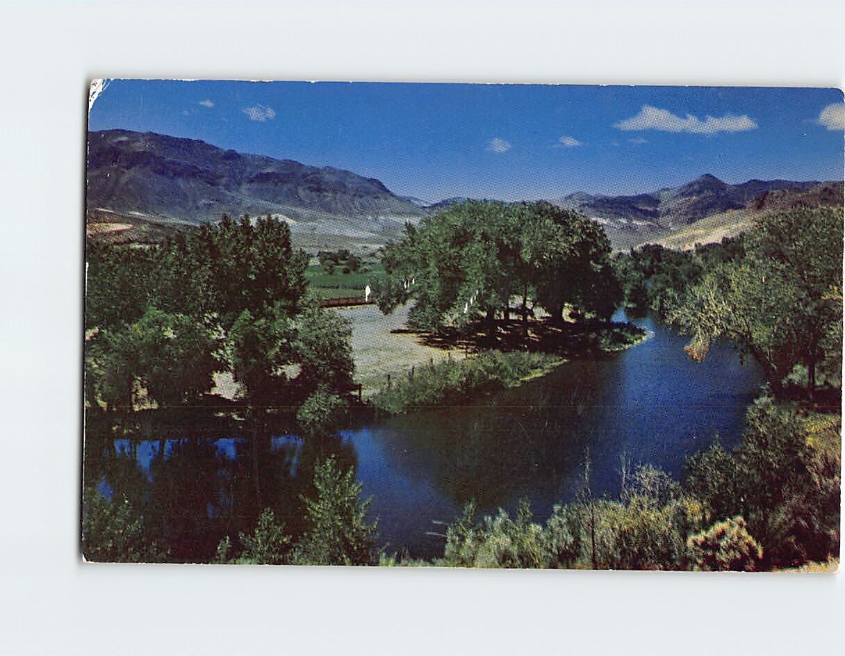 Postcard Truckee River near Reno Nevada USA