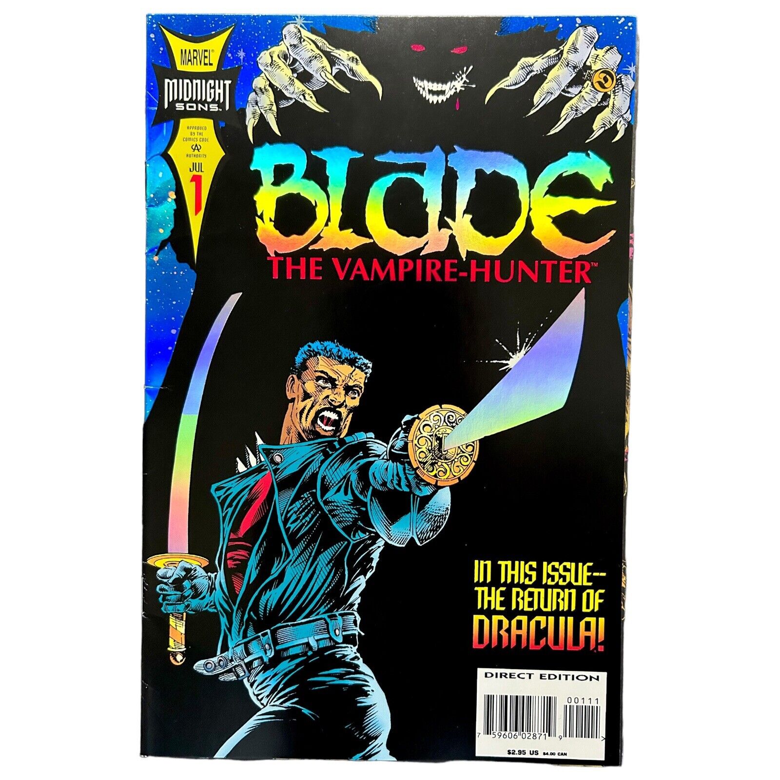 BLADE: The Vampire Hunter #1 Marvel Comics 1994