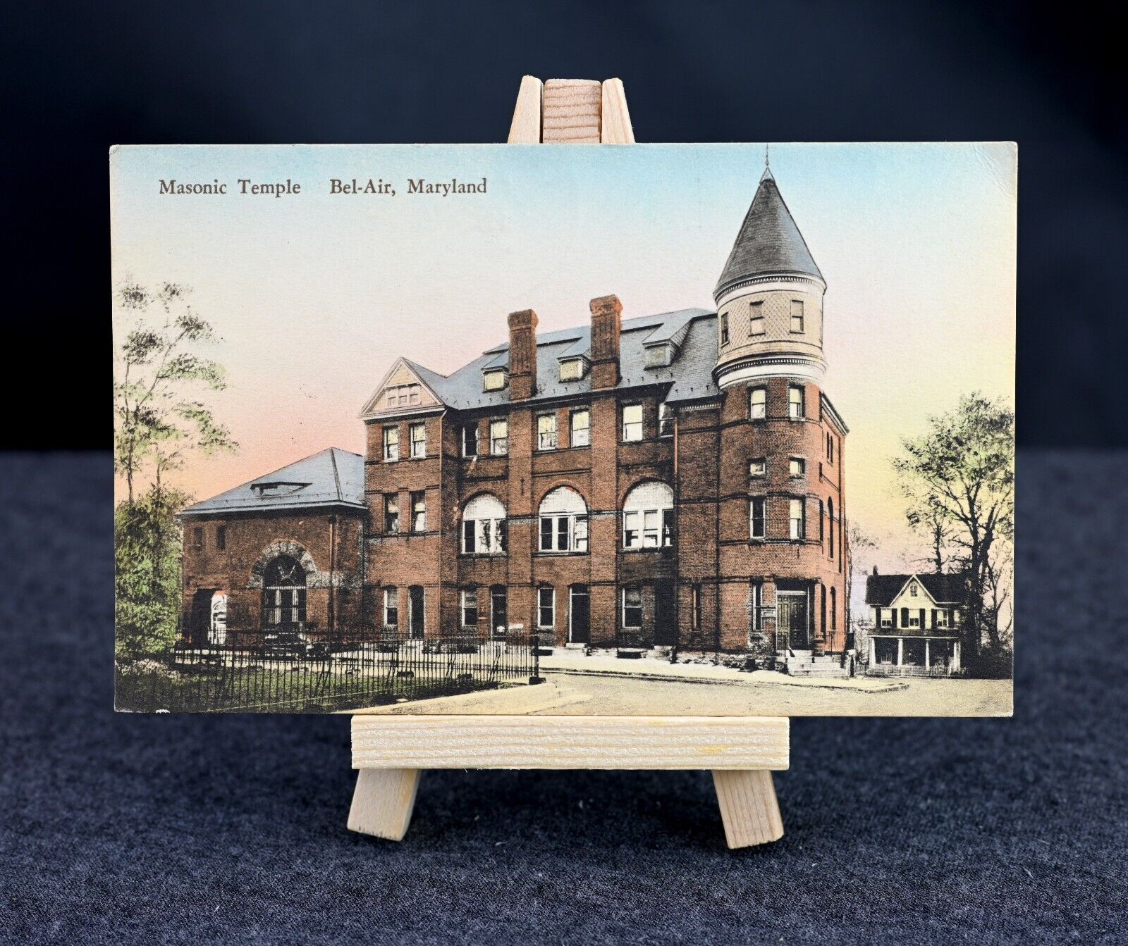 Bel Air, MD - Masonic Temple - Maryland Postcard