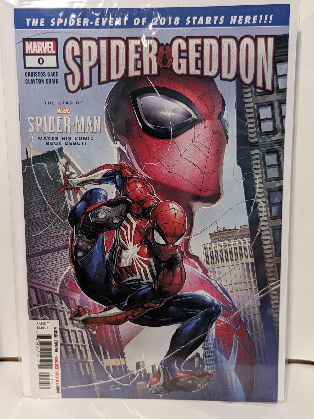 Amazing Spider-man Spider-Geddon #0 Clayton Crain Cvr NM Marvel Comics