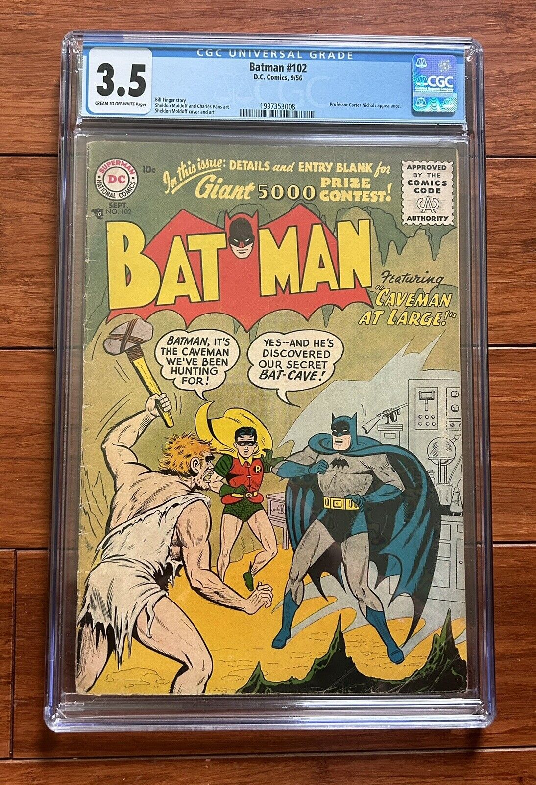 Batman Issue # 102 1956 CGC 3.5 (VG-), LAST Golden Age Issue