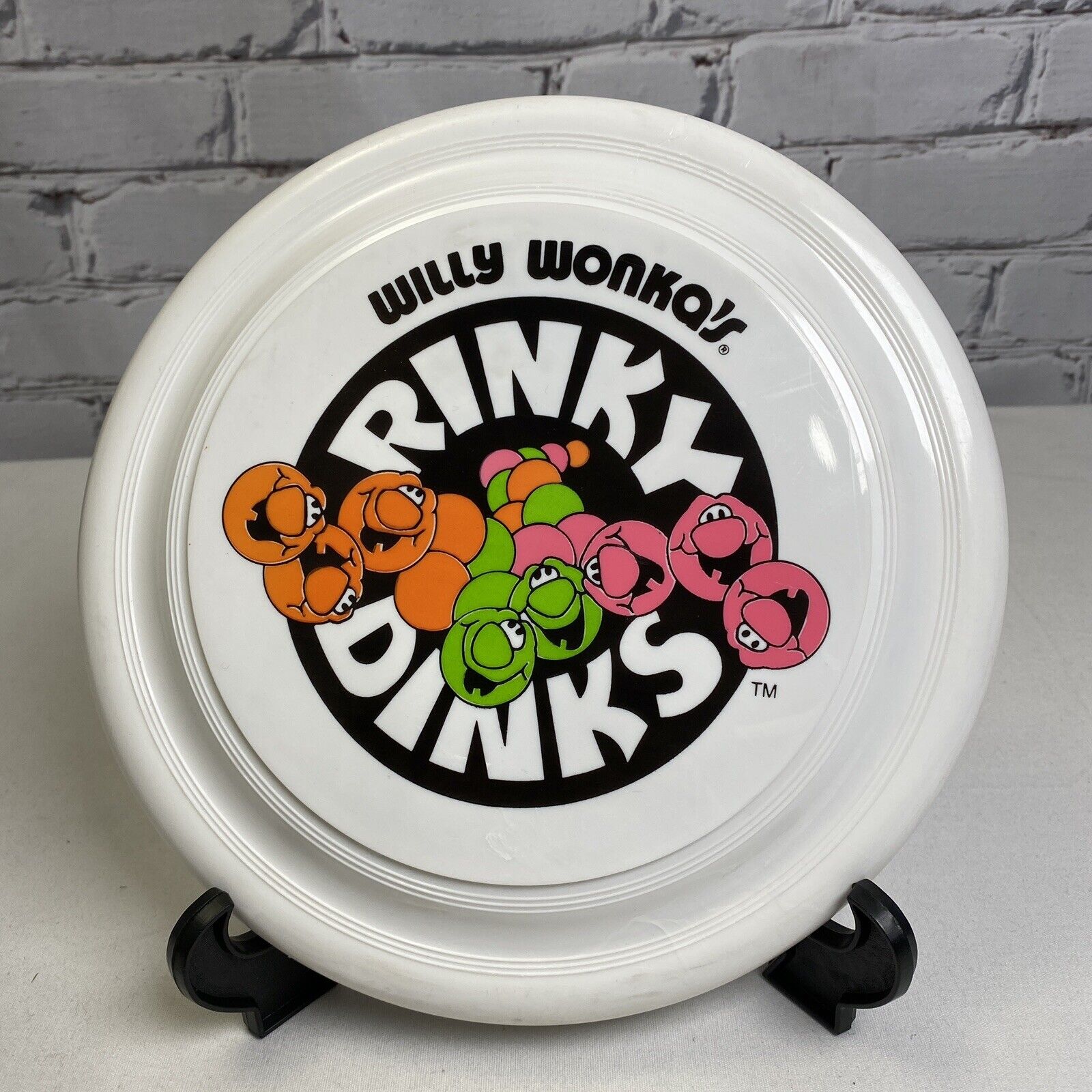 Willy Wonka Rinky Dinks 1986 Candy Promotional Frisbee Vintage 9\