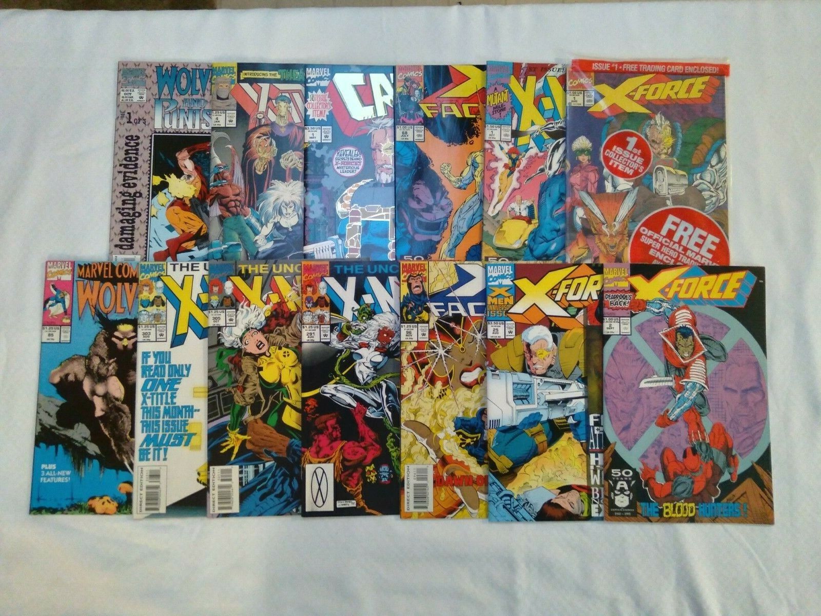 X-Men Uncanny Related 1 Cable X-Force X-Factor (13 bks) Lot #258