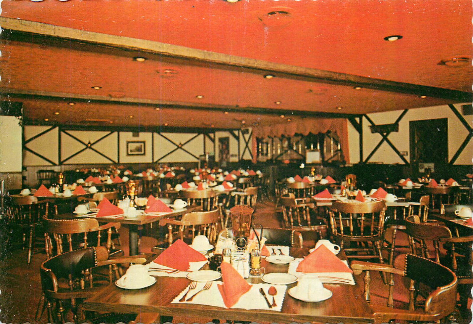 Postcard Interior of the Castle Club in Winder Georgia, GA