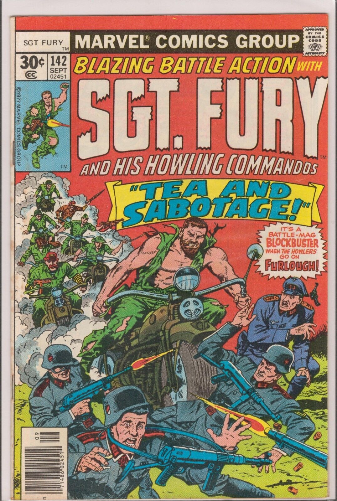 47843: Marvel Comics SGT. FURY AND HIS HOWLING COMMANDOS #142 F Grade