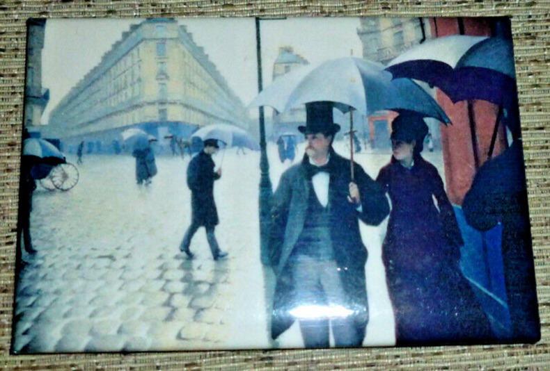 Paris Street Rainy Day Artwork 1876/Metal & Vinyl /3 \