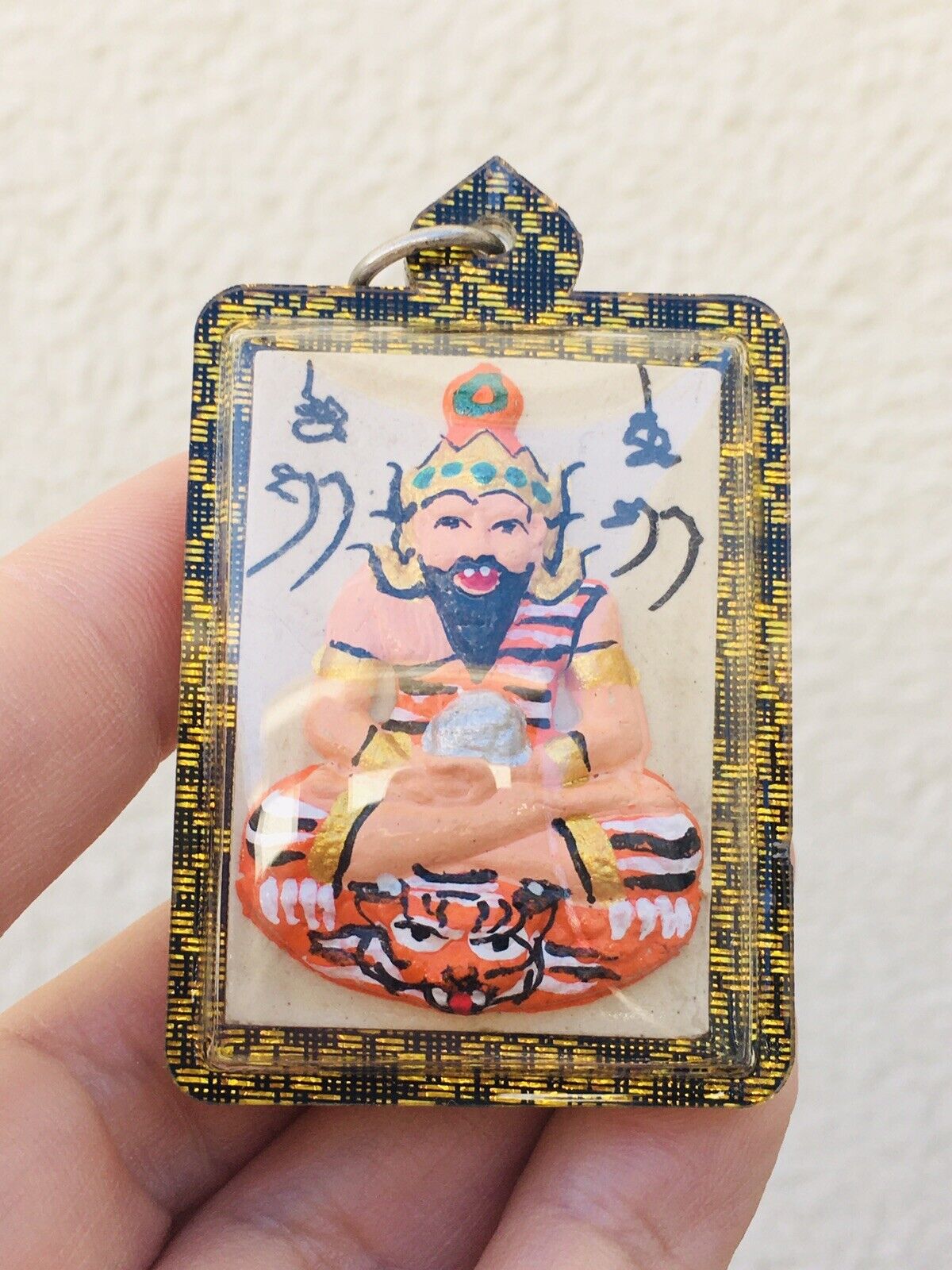 Gorgeous Phra Luesi Takrut Maha Sne Amulet Talisman Luck Charm Protection