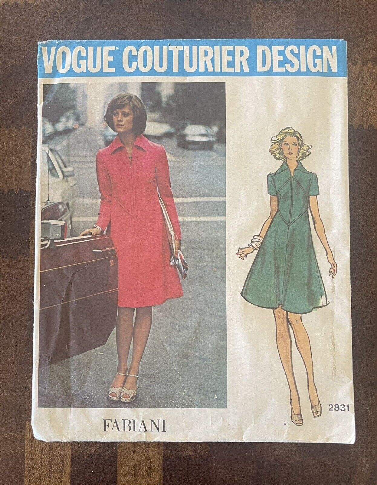 Vintage ORIGINAL Vogue Couturier Design Fabiani Pattern 2831