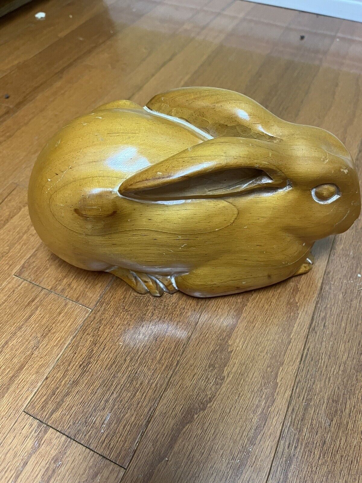 Rabbit Vintage Wood Hand Carved  Sarreid Ltd Made In Spain
