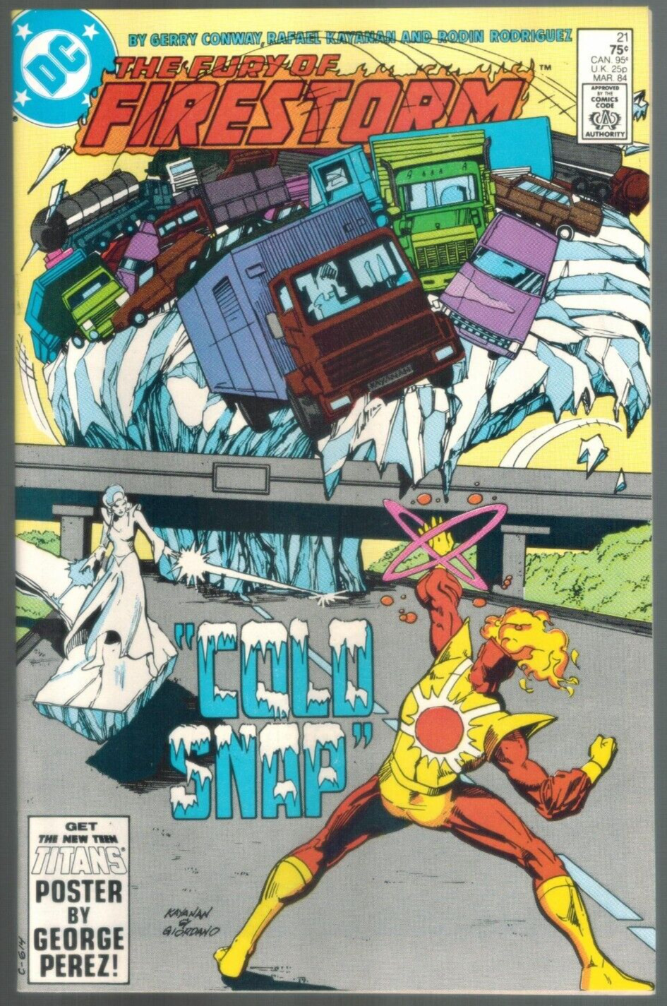 The Fury of Firestorm 21 vs Killer Frost   DC Comic 1984  VF