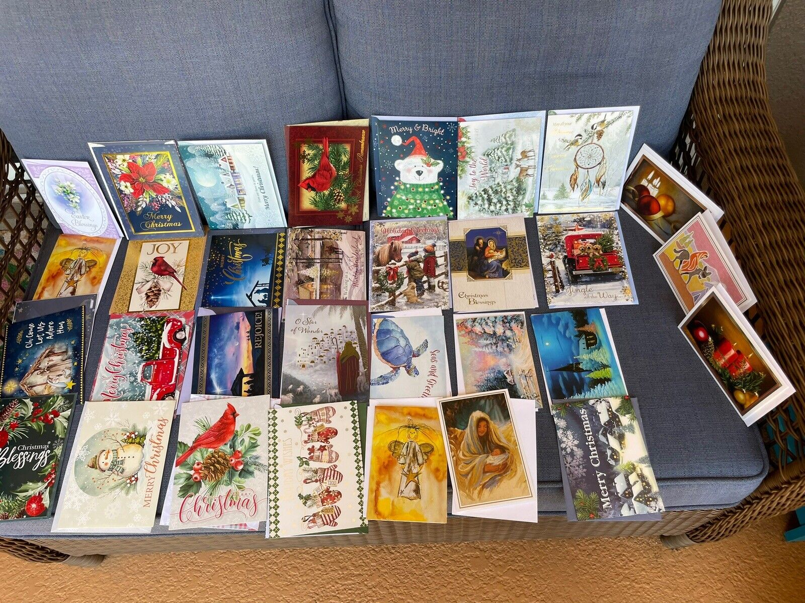 St. Joseph's Indian School Christmas Cards Assortment Lot of 60 w/ Envelopes (28