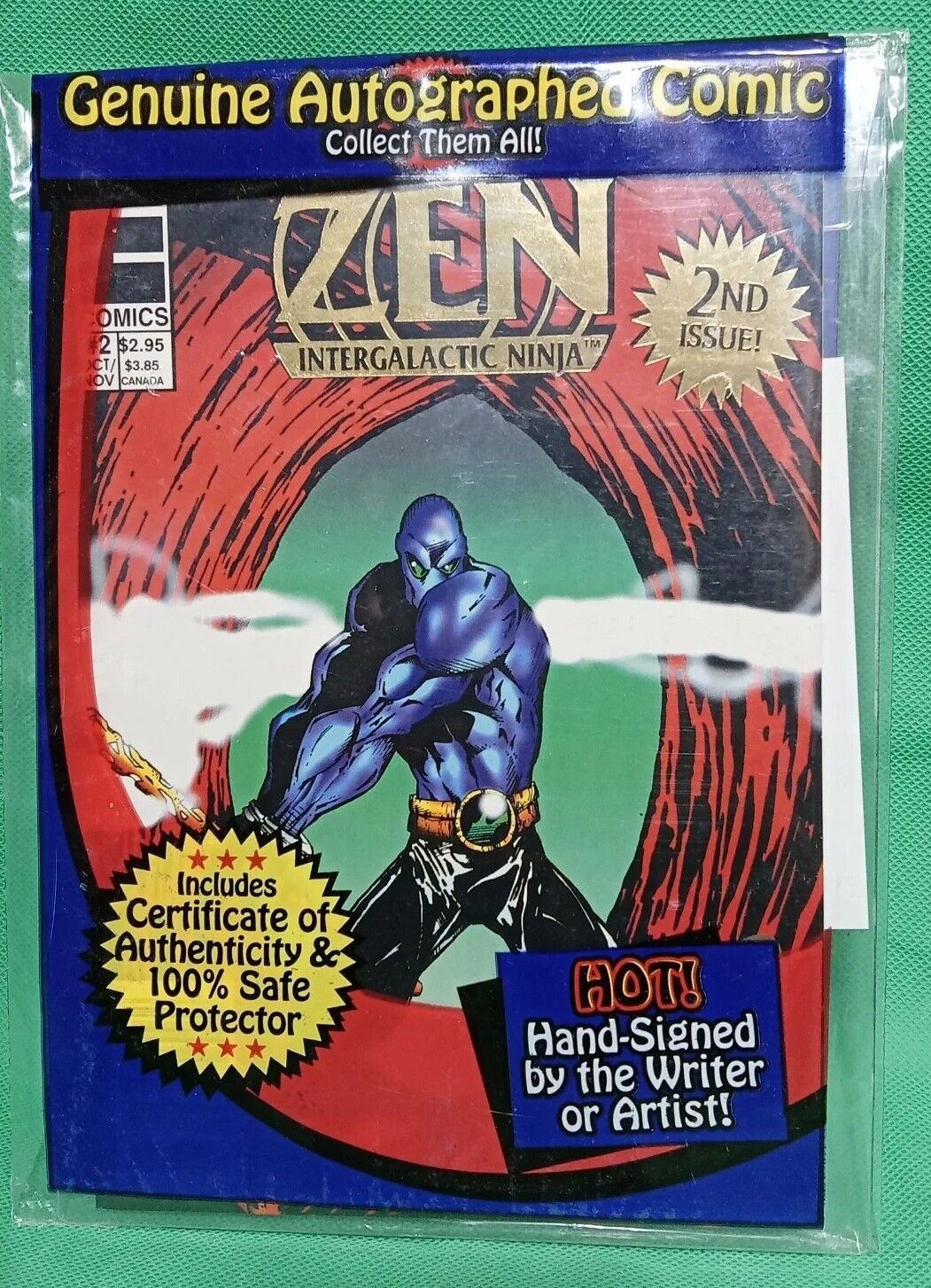 Vintage Zen Intergalactic Ninja #2 (1993) Entity Comics Comic Book Certified 