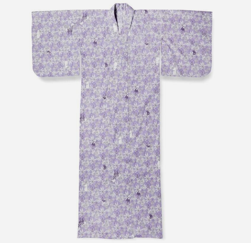 Moomin Yukata Women\'s Yukata 100% Cotton Purple Tove Jansson