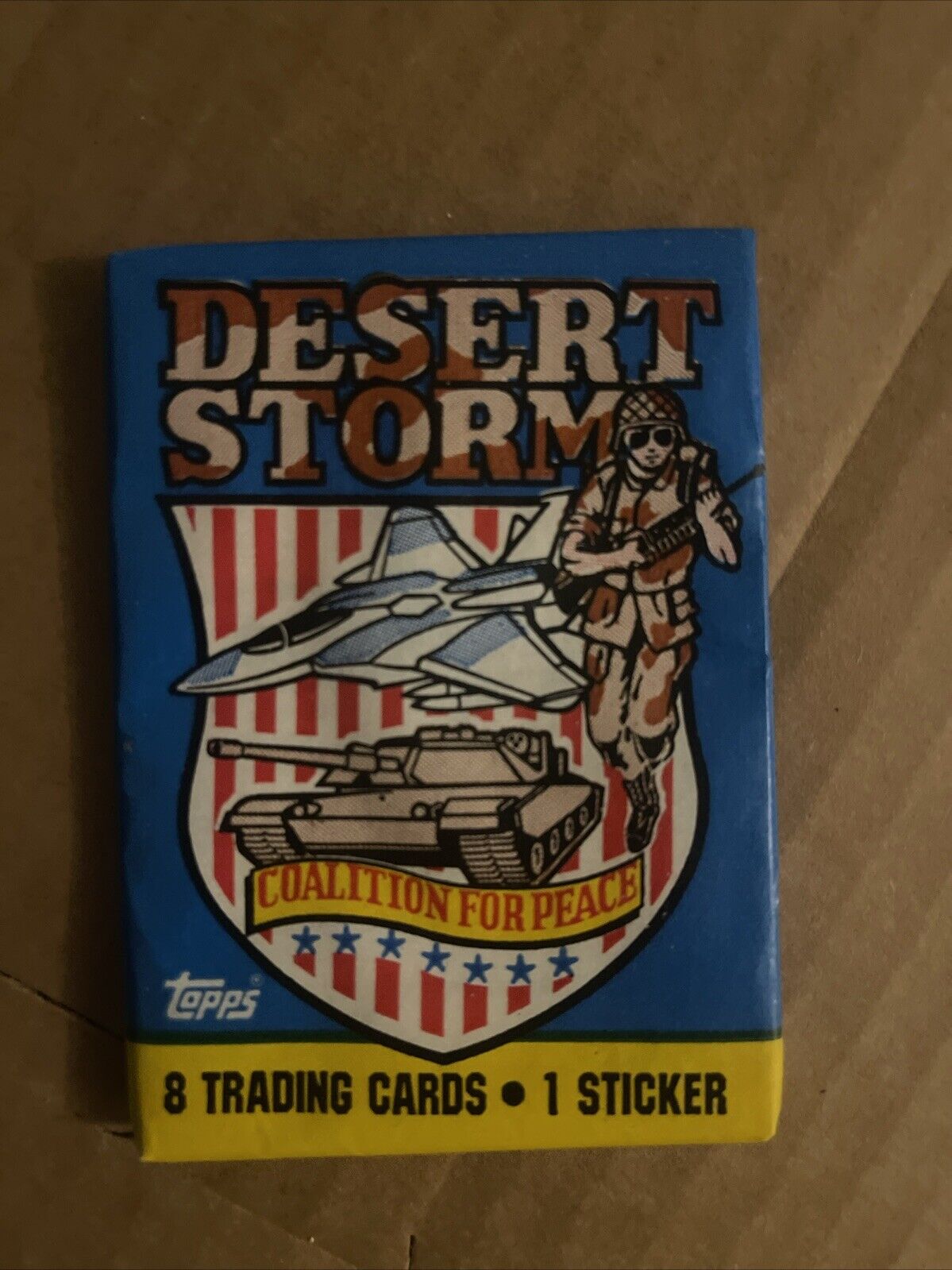 1991 Topps Desert Storm Coalition for Peace Trading Cards Sealed Wax Pack