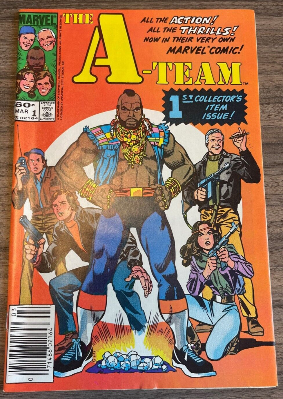 The A-Team # 1 Comic First Print Marvel 1984