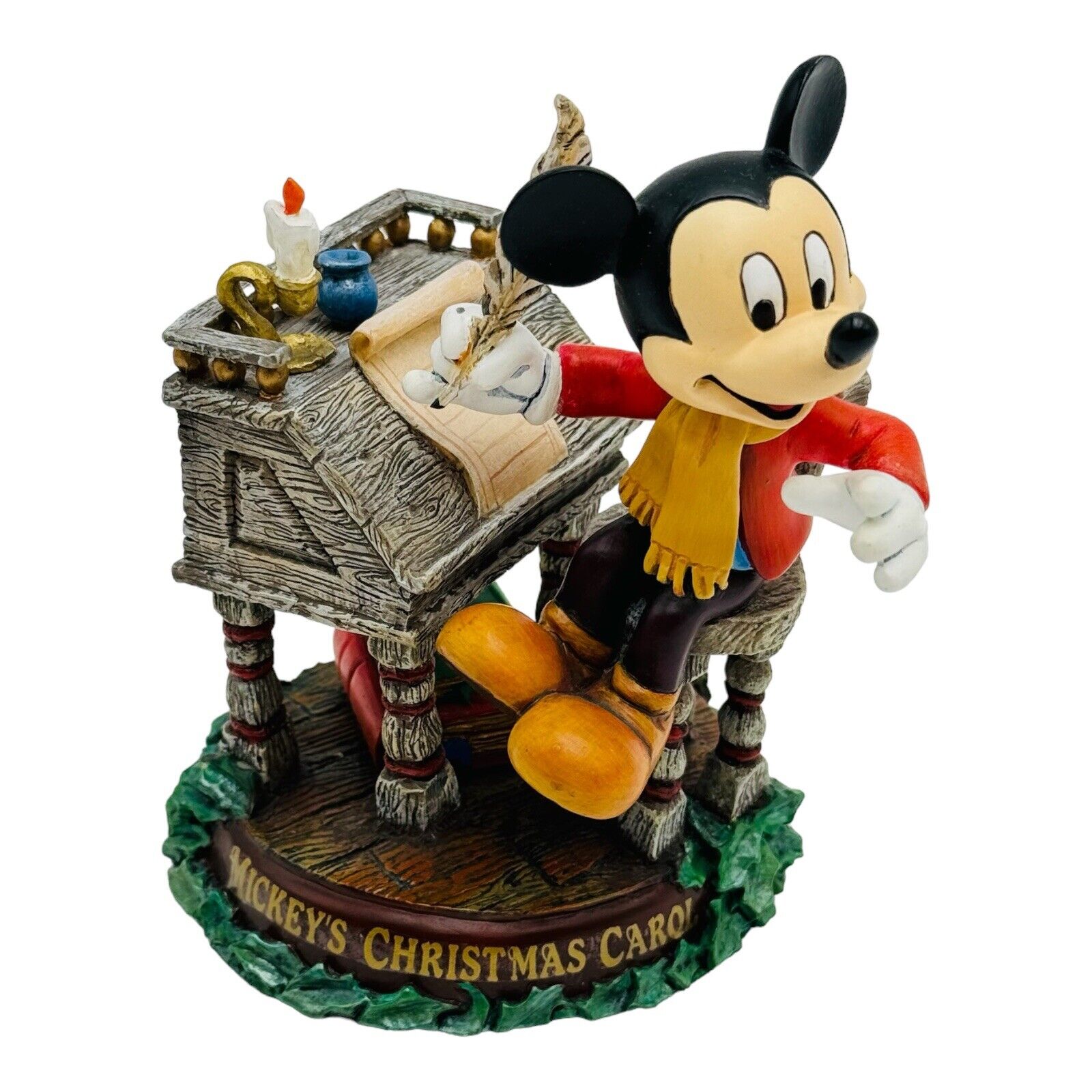 Danbury Mint Disney Mickey’s Christmas Carol 75 Years With Mickey Figurine