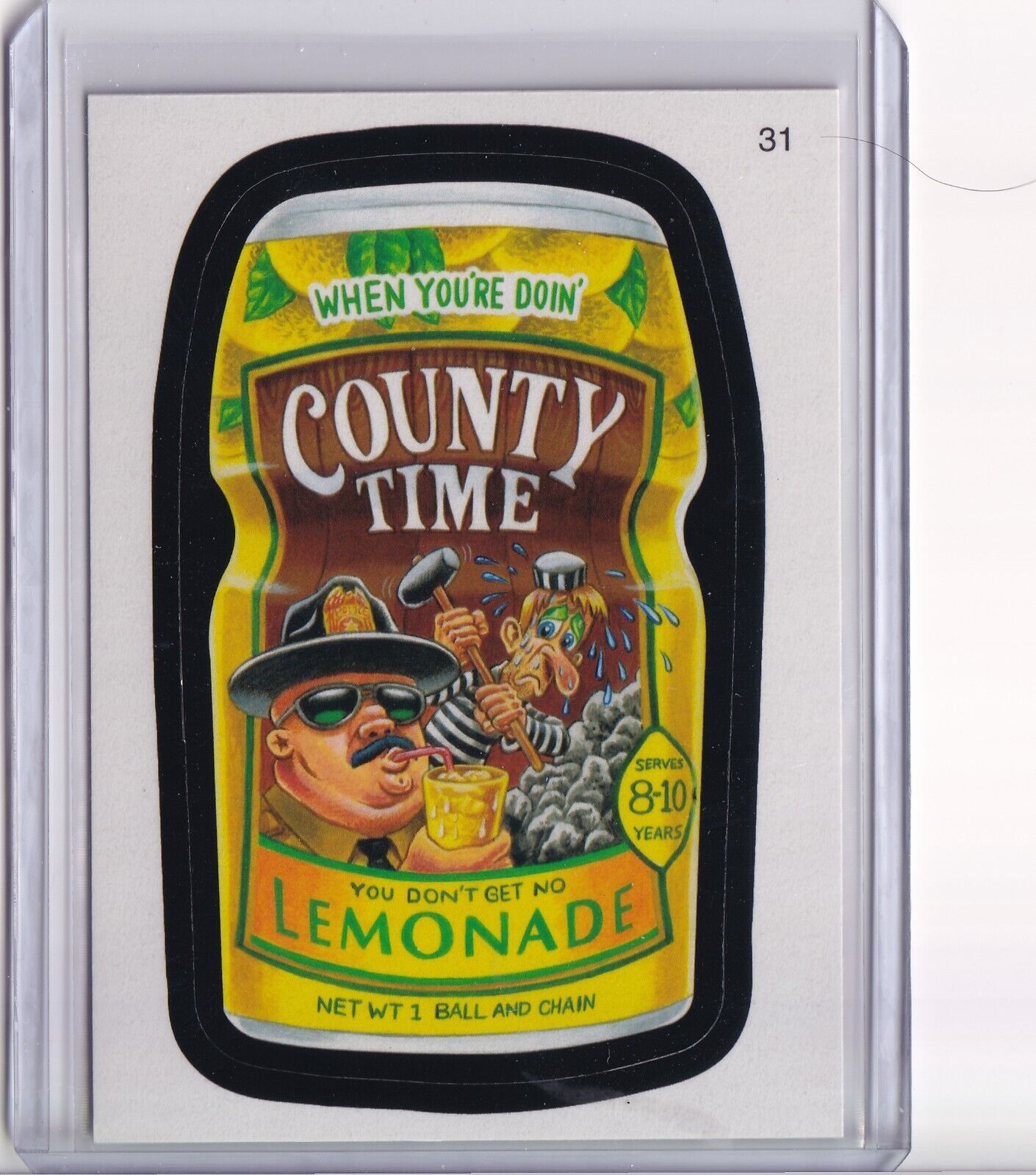 2010 Topps Wacky Packages Series 7 County Time Lemonade #31