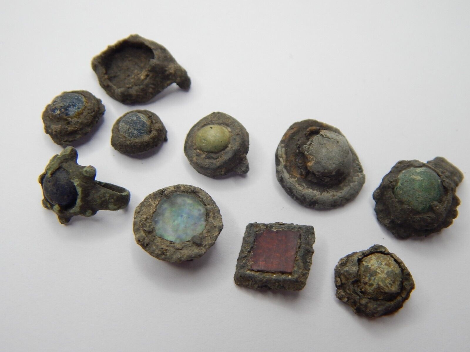 Ancient Bronze Finger Rings (fragments) Viking Age