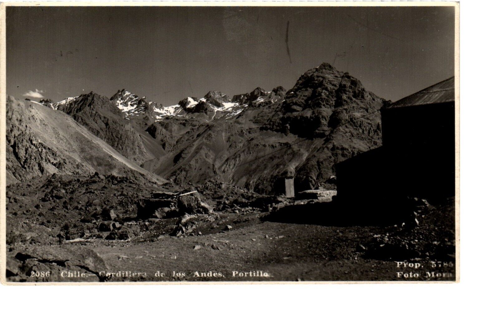Chile Real Picture Vintage Cordillera de los Andes Postcard RPPC