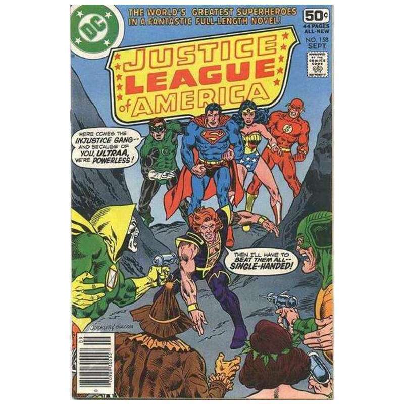 Justice League of America (1960 series) #158 in Fine + condition. DC comics [v{