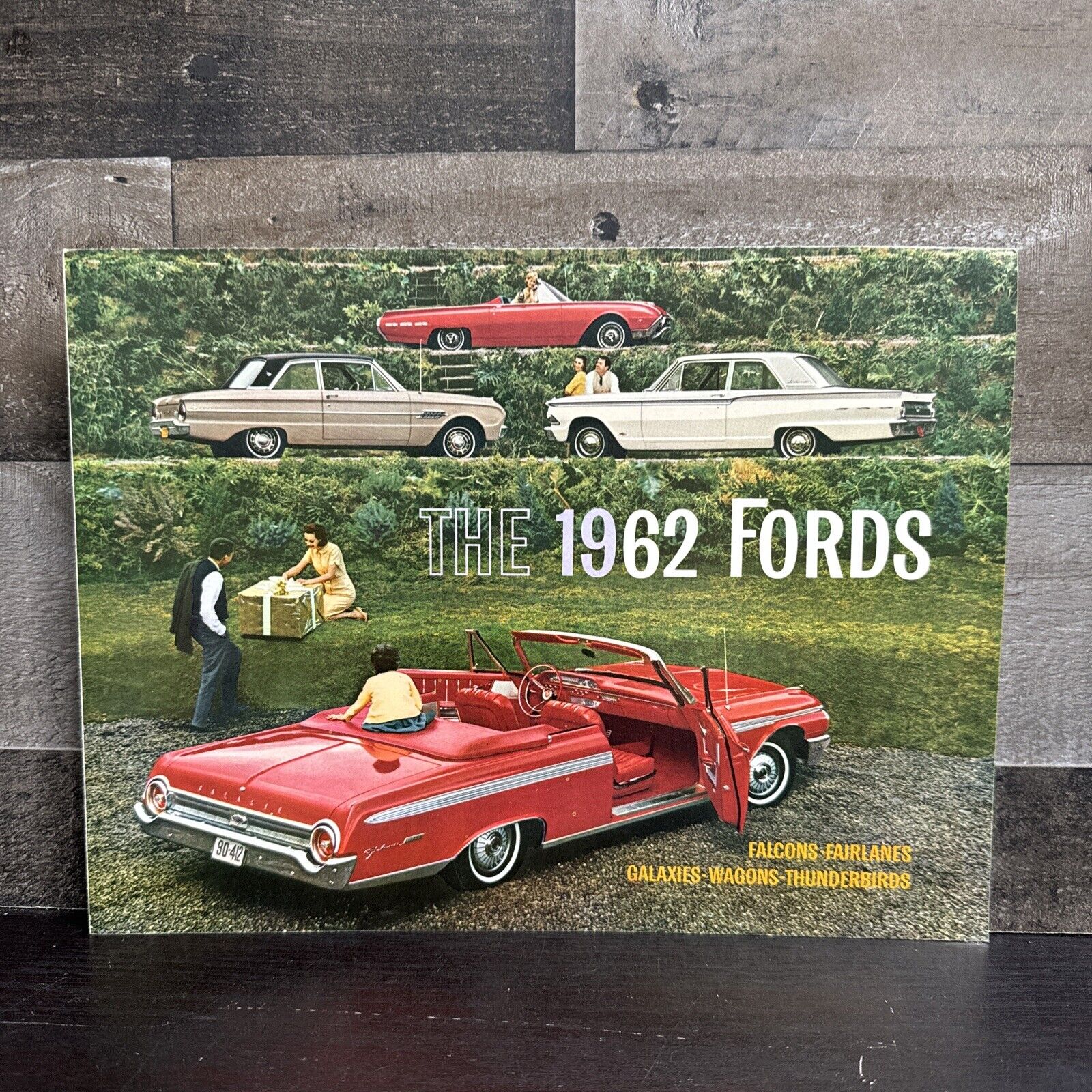 Original 1962 Ford car range brochure - Falcon Fairlane Galaxie Thunderbird