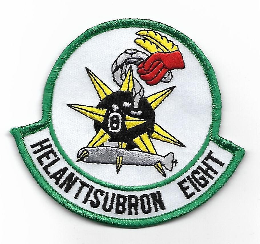USN HS-8 EIGHT BALLERS patch ASW HELICOPTER SQN