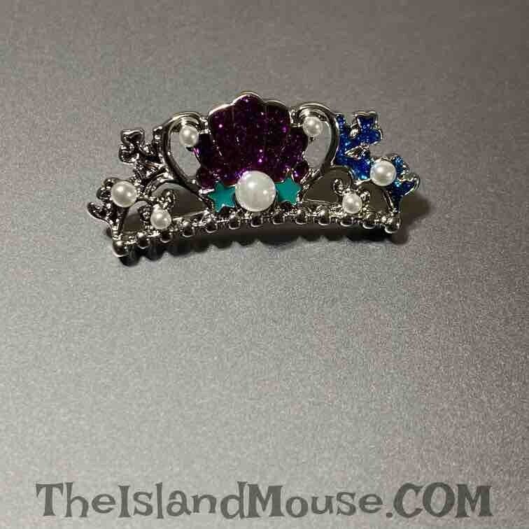 Rare HTF Disney Ariel Little Mermaid Jeweled Princess Tiara Pin (U8:153227)