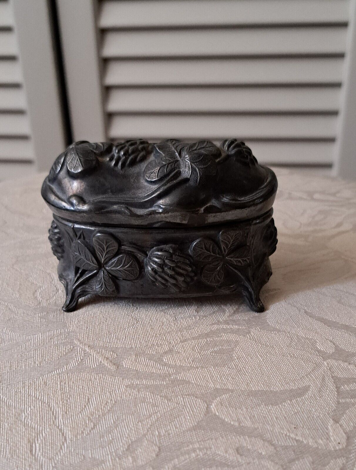 Coon #307 Antique Jewelry Trinket Box Casket Art Nouveau  