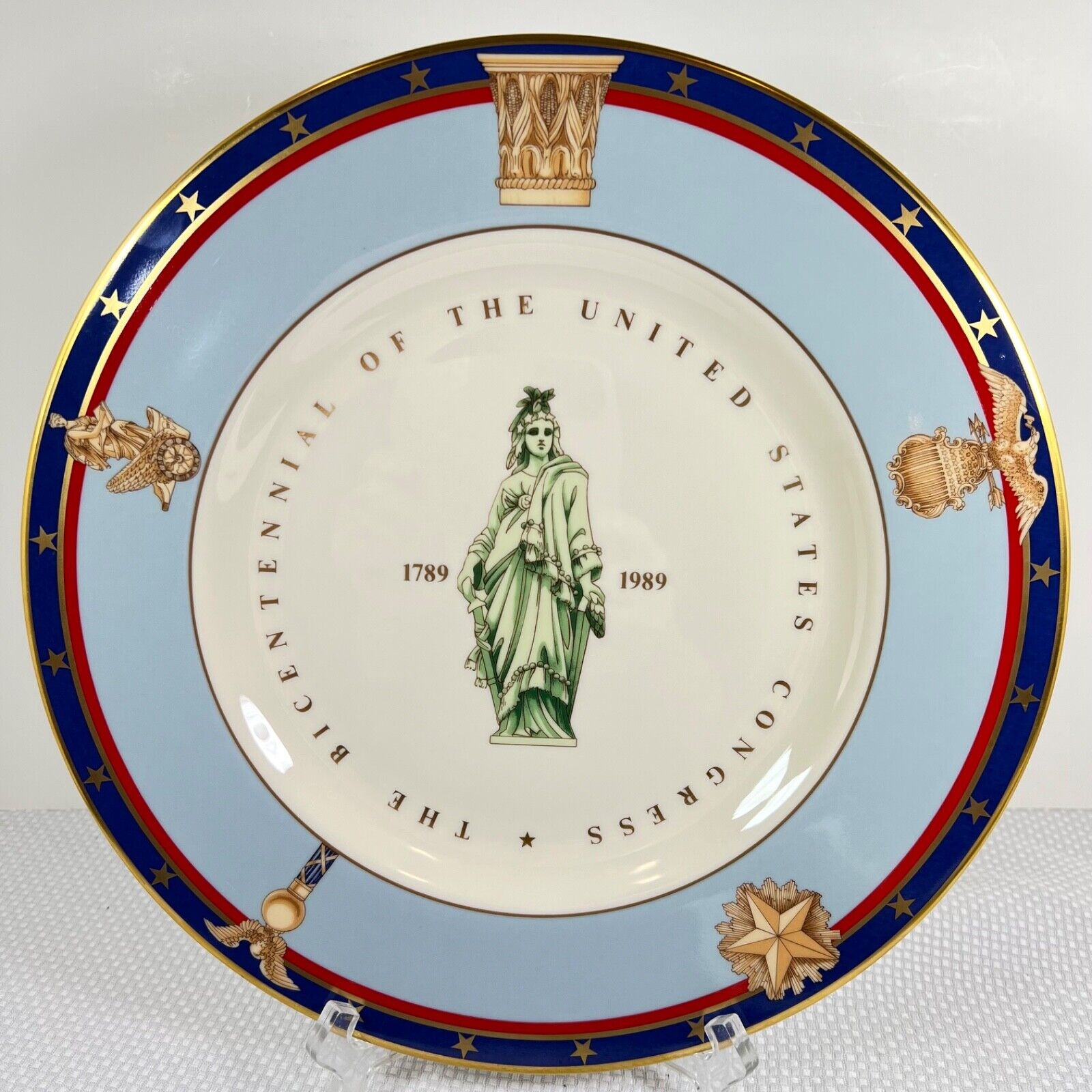 SALE Tiffany and Co. Bicentennial  USA Congress Limited Edition Plate Pickard