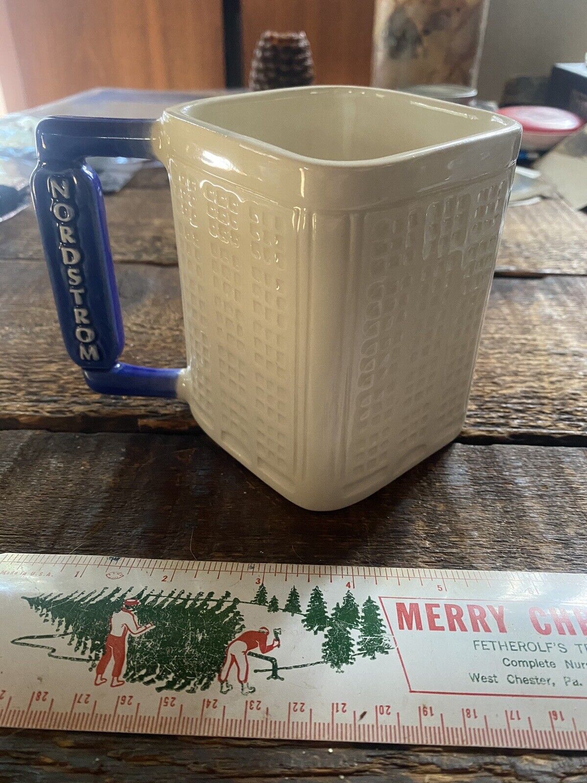 RARE Nordstrom Flagship Building Coffee Tea Mug Collectible HTF Vintage 1998