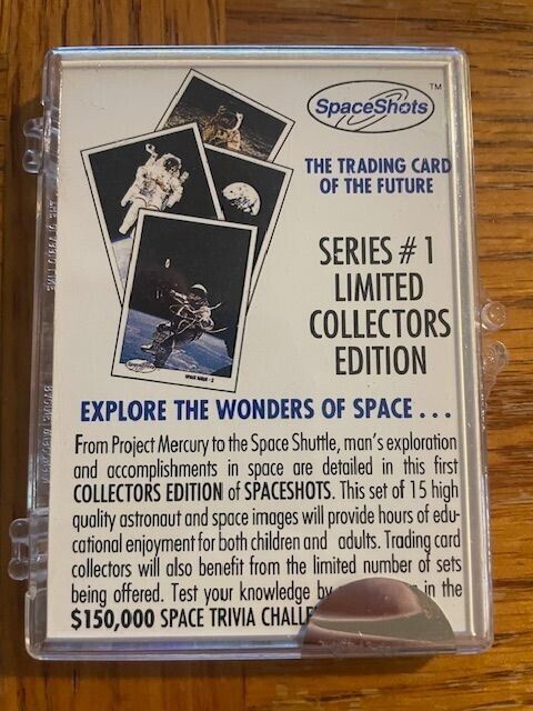 1990 SPACE SHOTS - SEALED Series 1 NASA Trading Card Pack (15) RARE