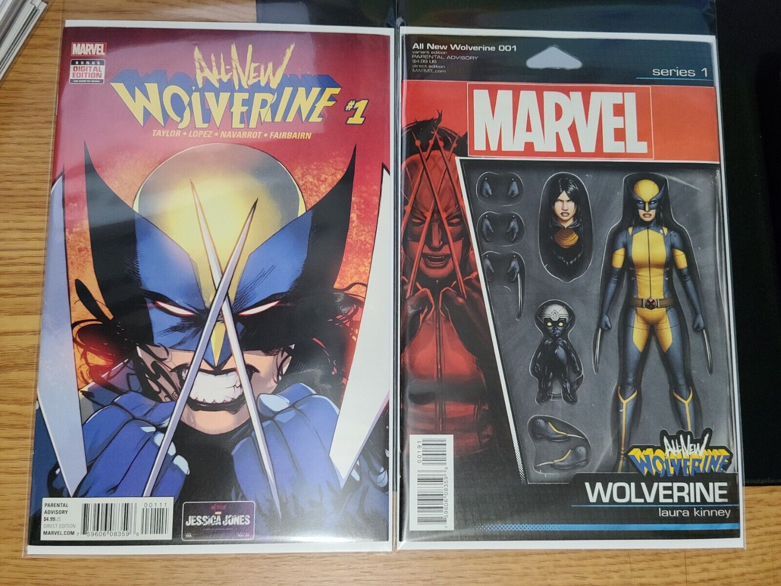 All-New Wolverine #1 Main Cover and Action Figure Variant Marvel Key Issue
